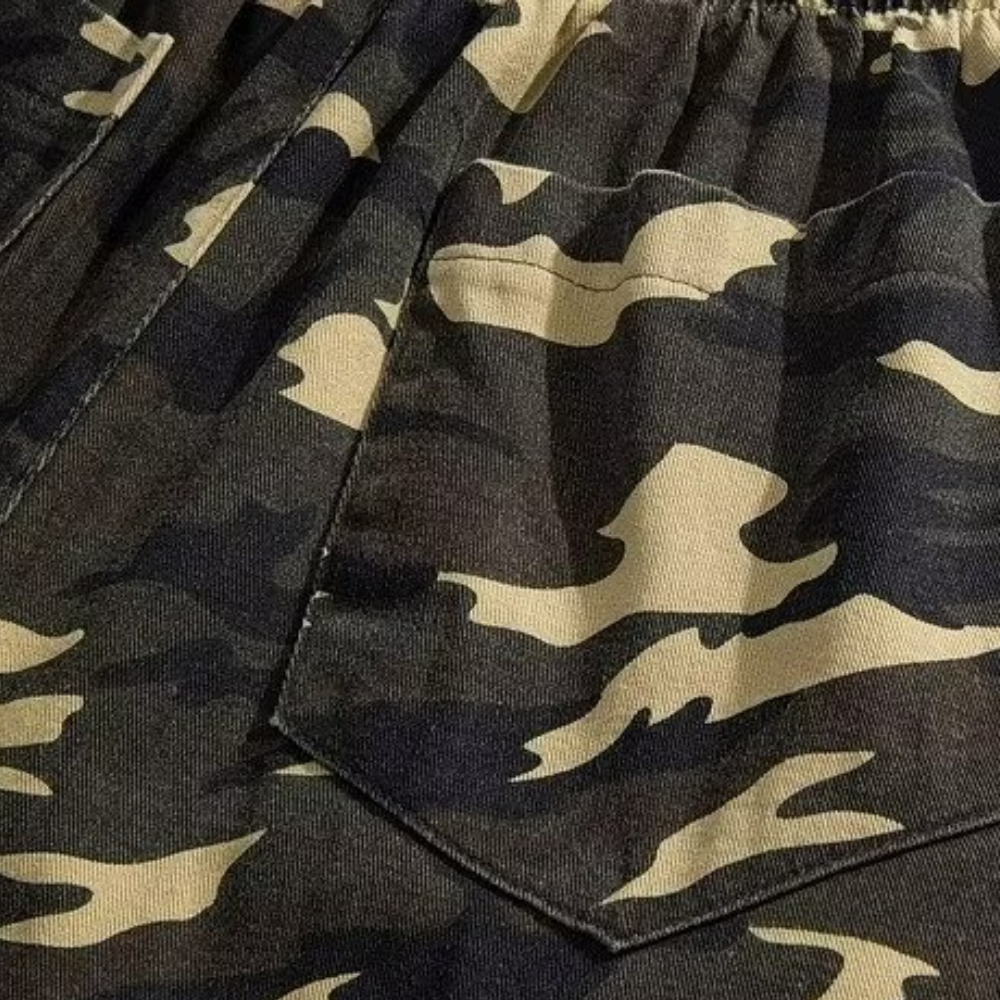 Street Camouflage Alphabet Shorts