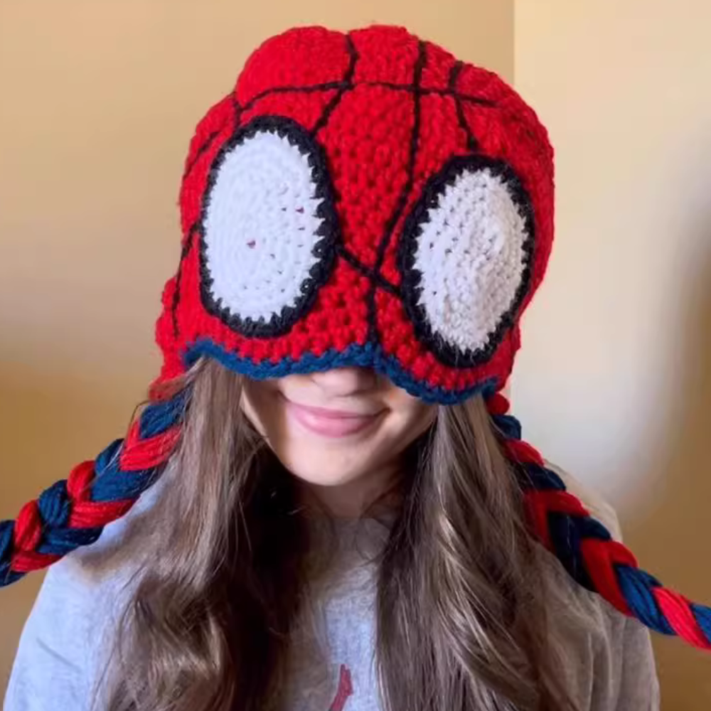 Spiderman Knitted Hat