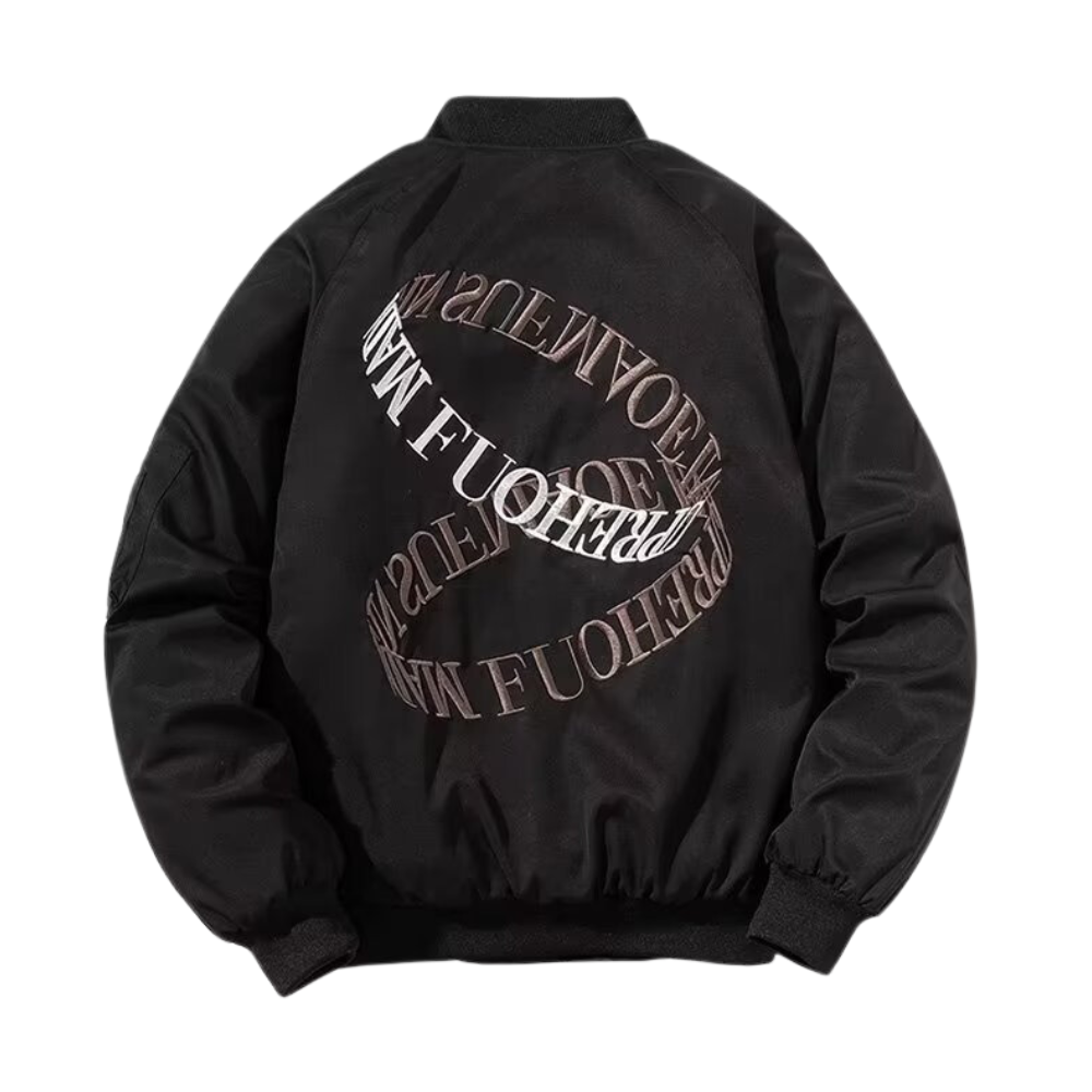 American Letter Embroidered Couple Jacket