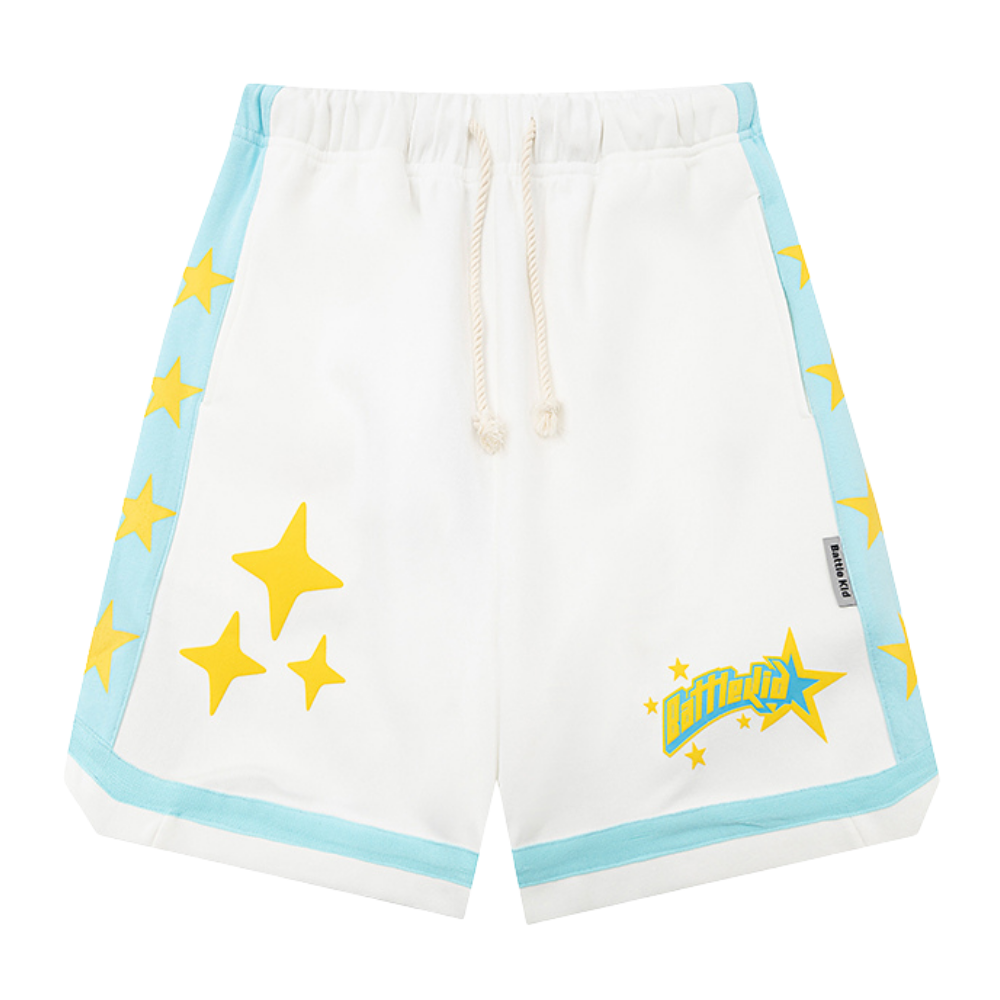 Urban Stars Graphic Basketball Cotton Shorts