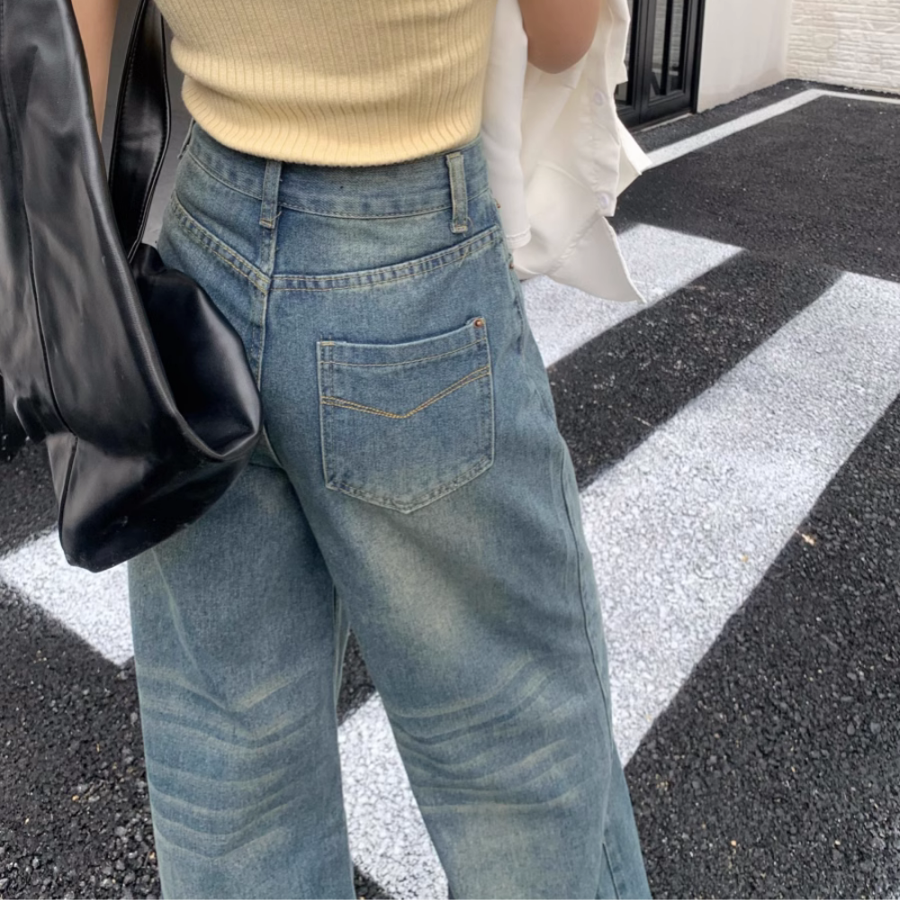 Women's Washed Gradient Bootcut Jeans