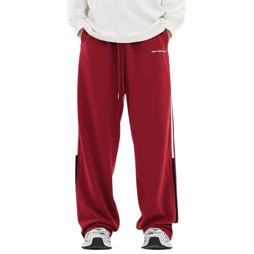 American Style Contrast Stripe Sweatpants