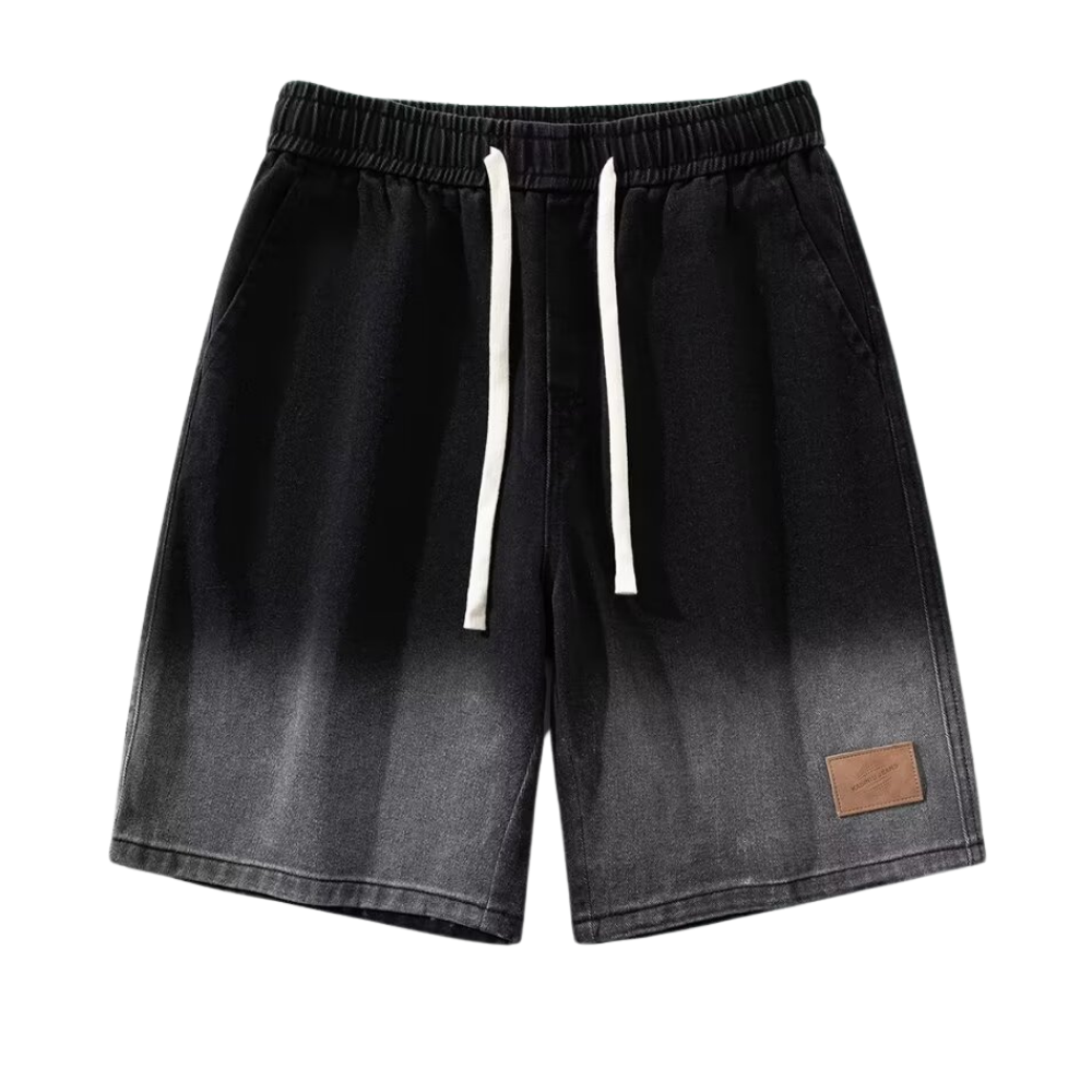 Japanese Gradient Leather Label Shorts
