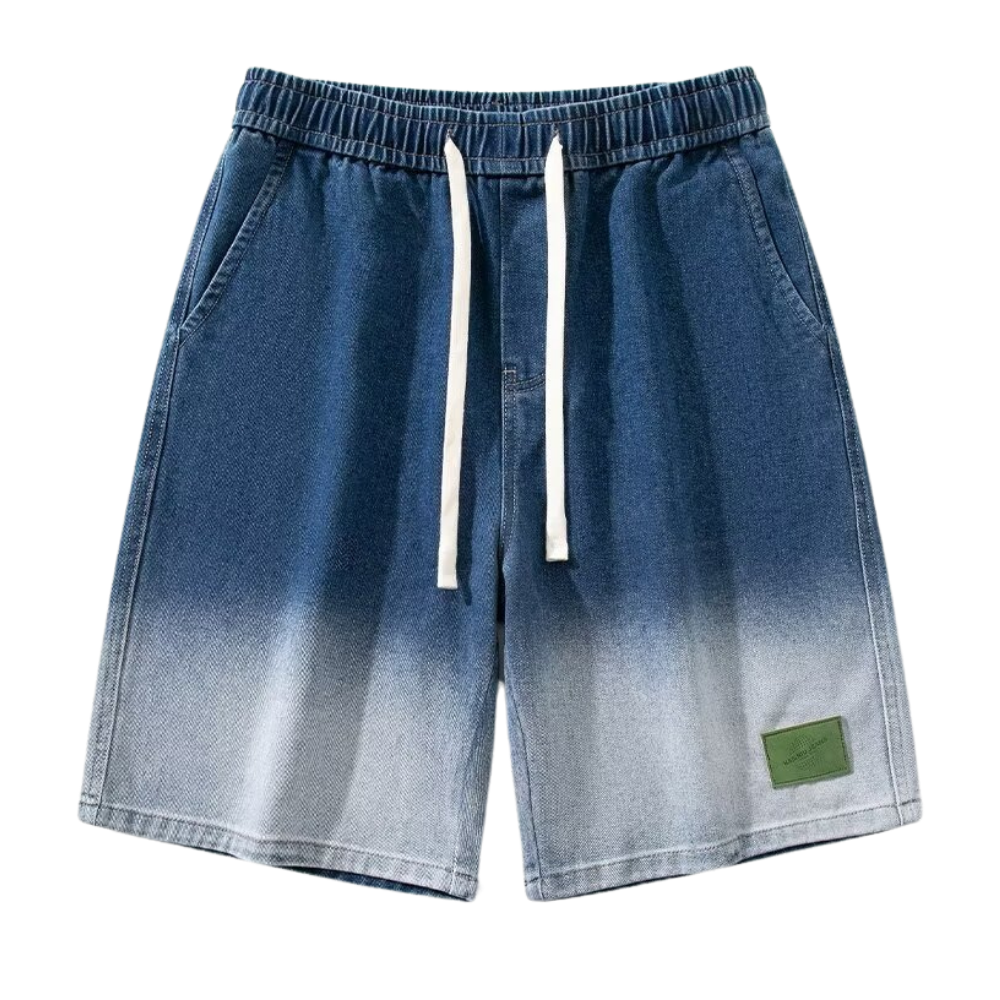 Japanese Gradient Leather Label Shorts