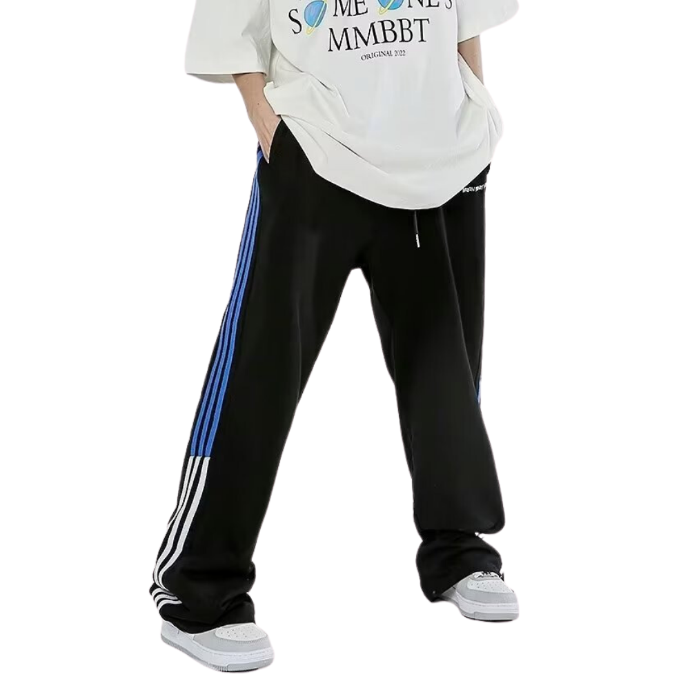 American Style Contrast Stripe Sweatpants