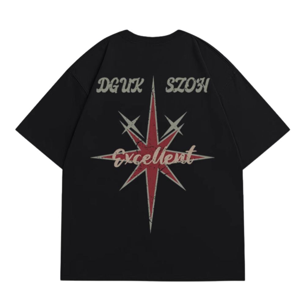 American Star Letter Print T-shirt