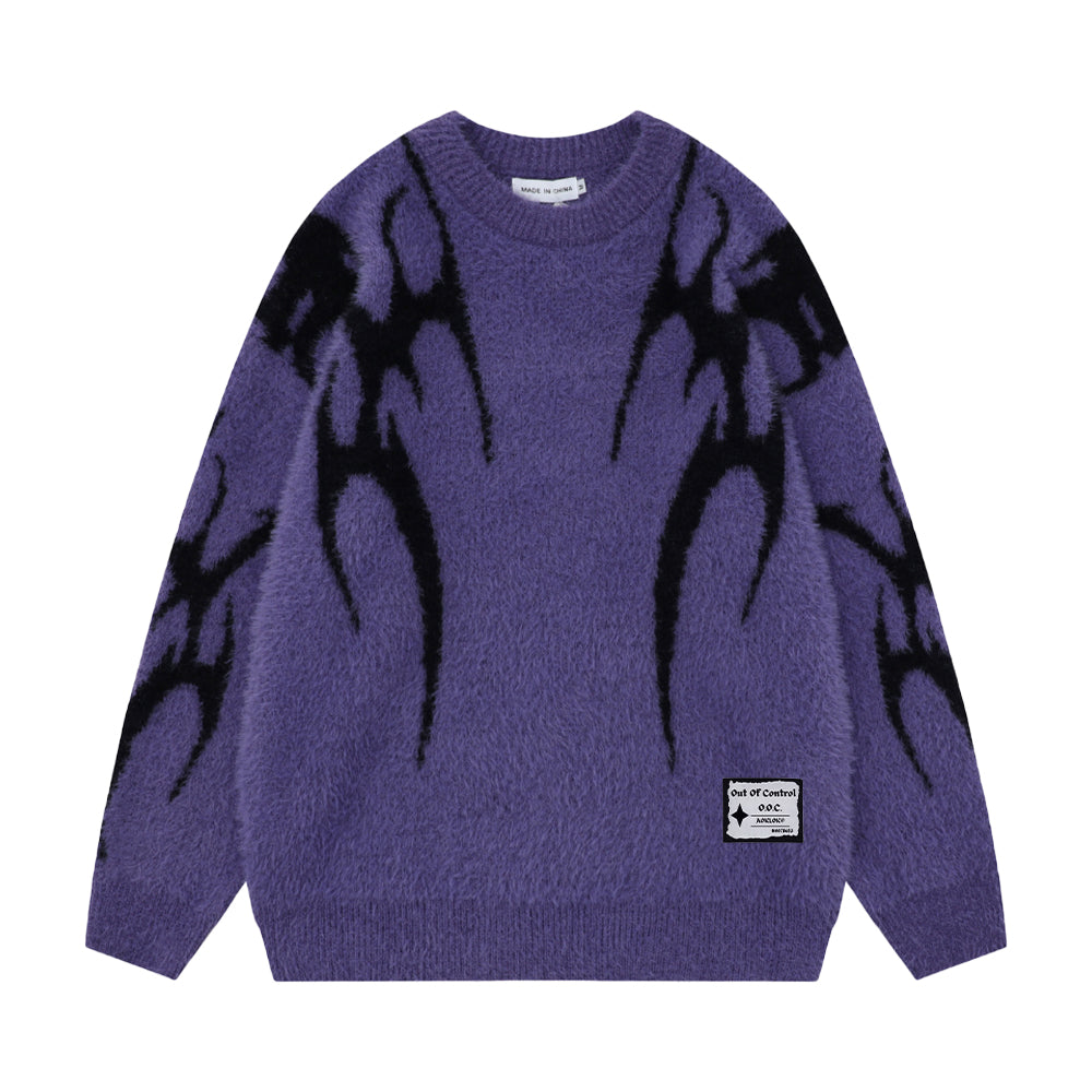 OOC' High Street Devil Pattern Jacquard Sweater