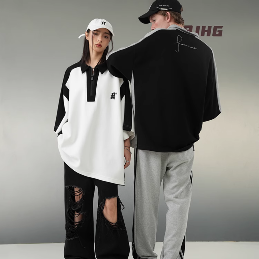 Vintage Premium Panel Polo Shirt