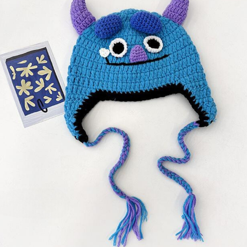 Funny Devil Horns Knitted Hat