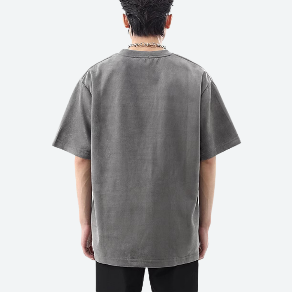 Retro Reflective Strip Star Suede T-shirt