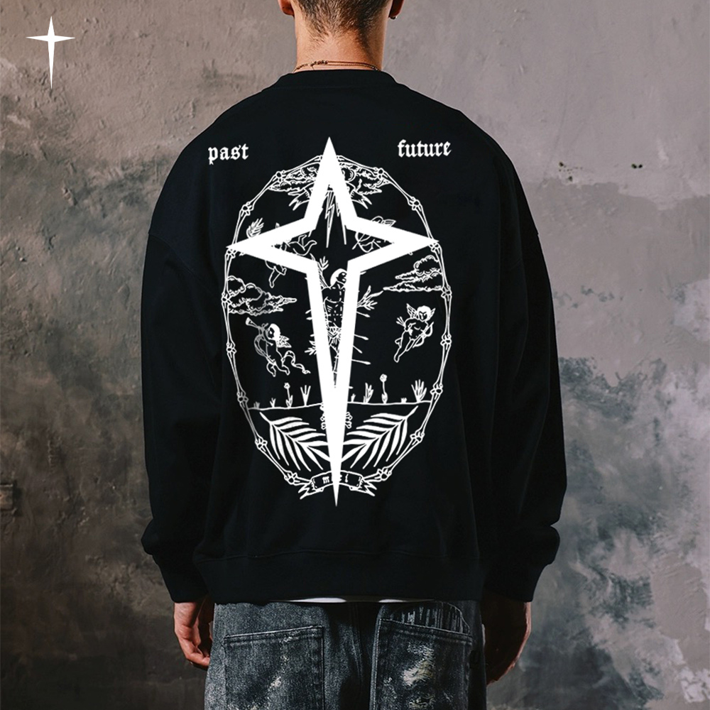 Past Future | High Street Star Angel Sweatshirt
