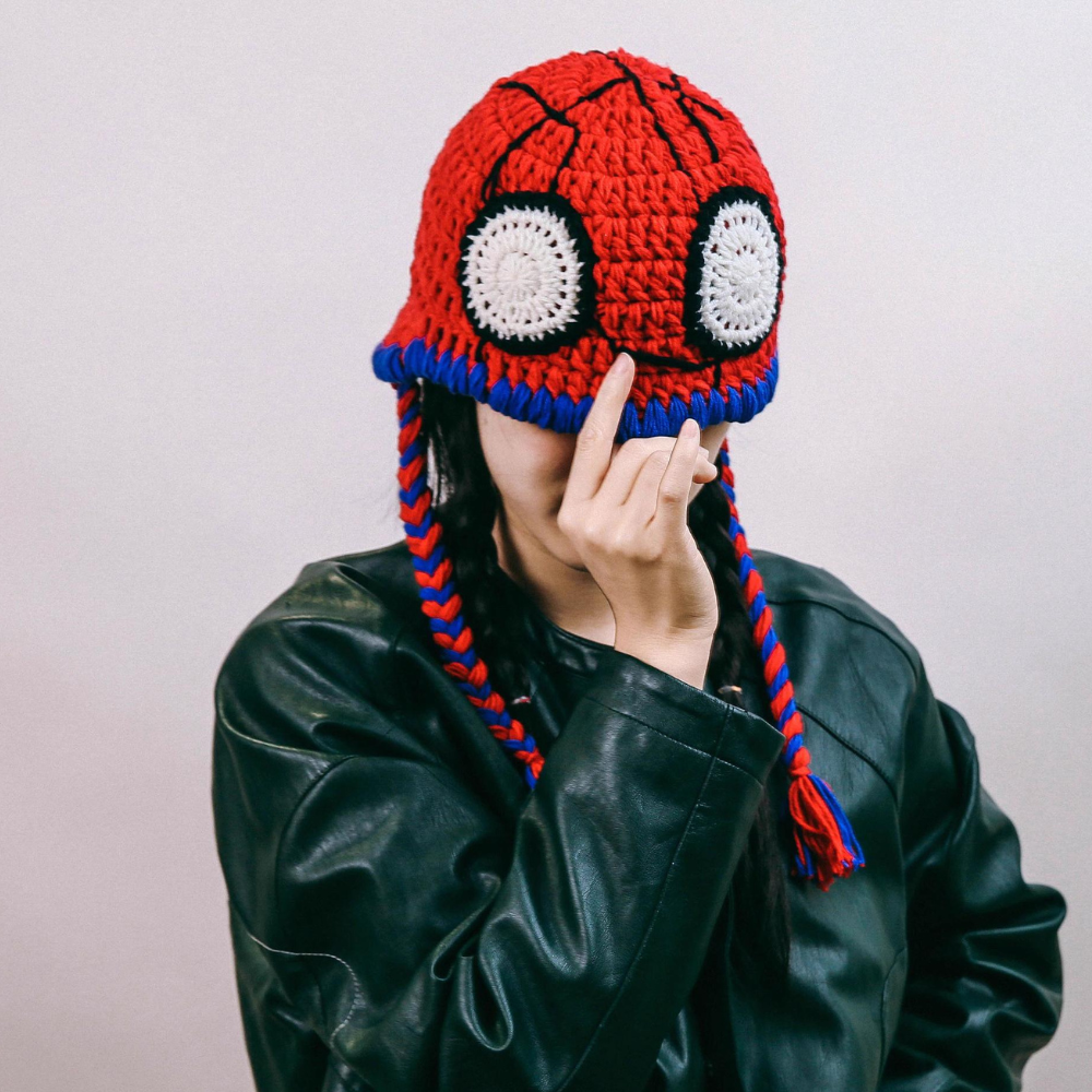 Spiderman Knitted Hat