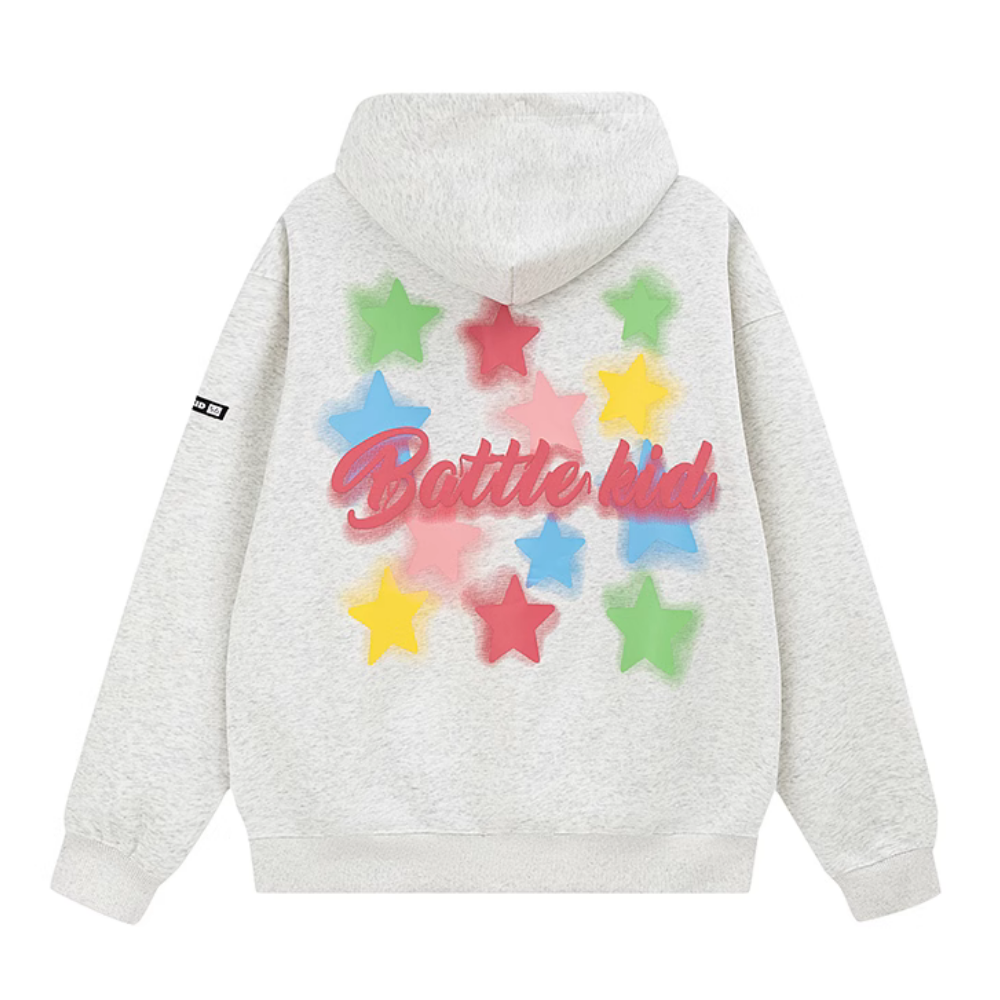 Colorful Foam Star Hoodie