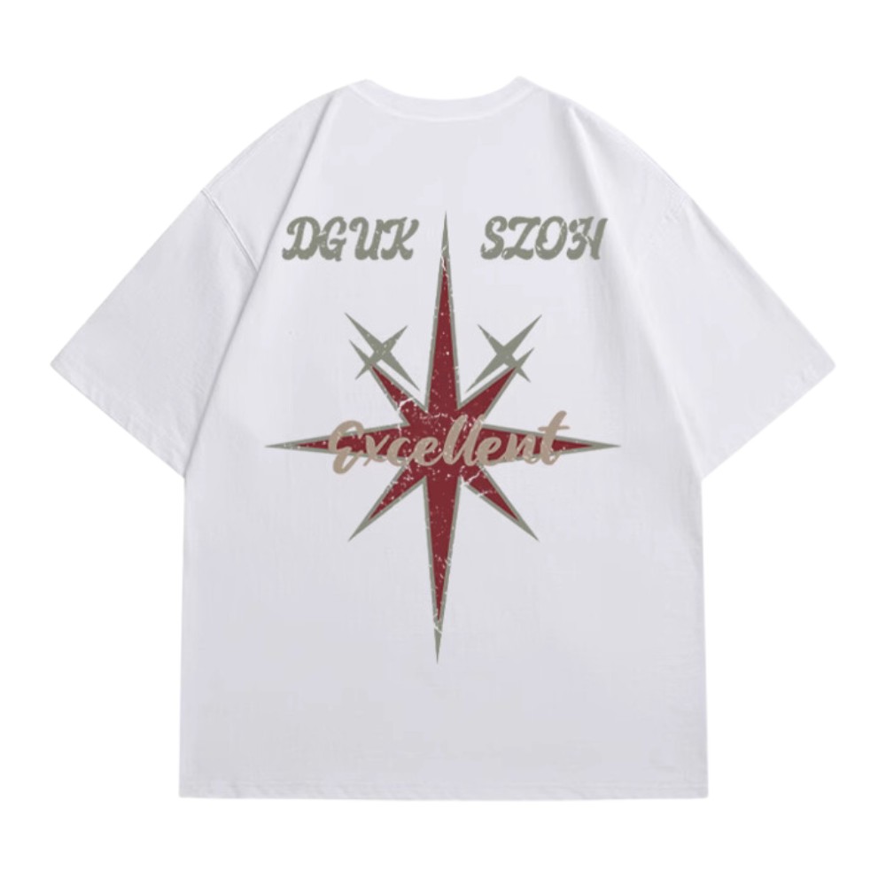 American Star Letter Print T-shirt