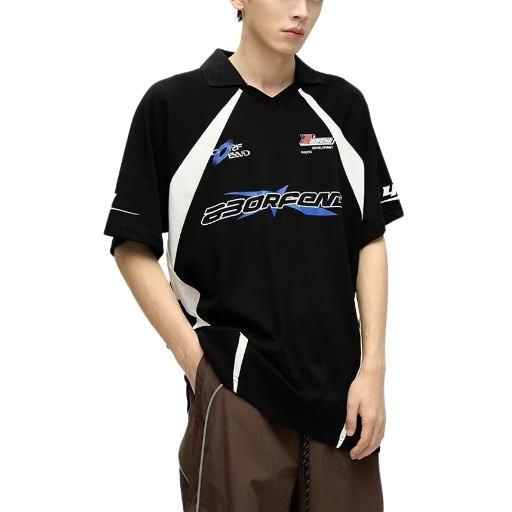 High Street Panel Racing Print T-Shirt