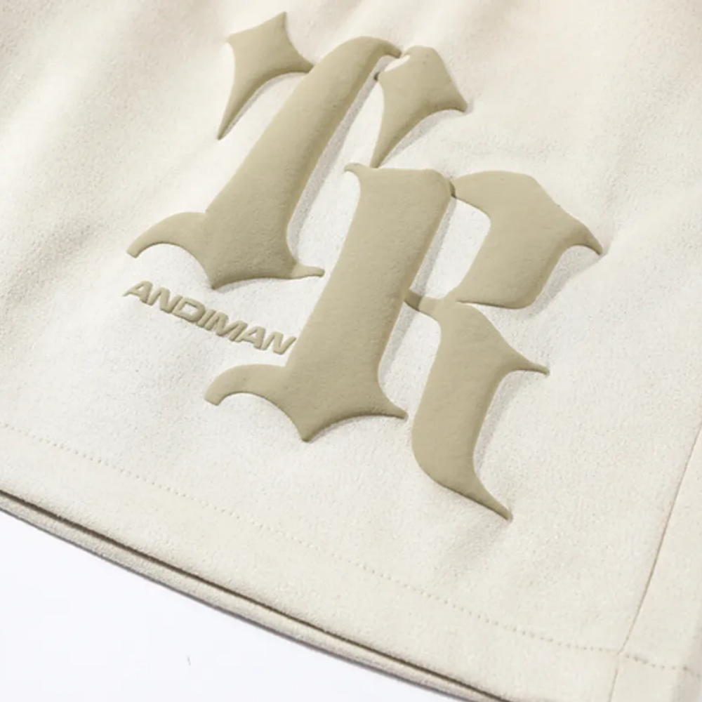 American Foam Alphabet Suede Shorts