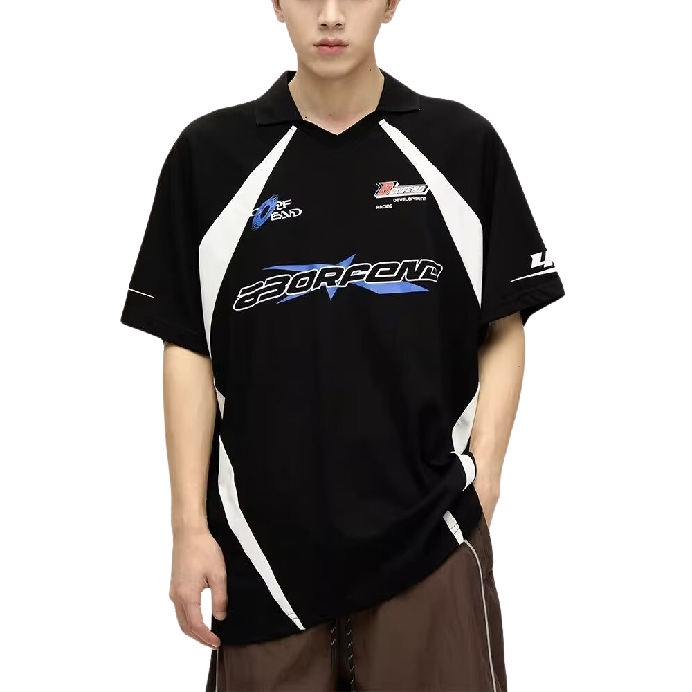 High Street Panel Racing Print T-Shirt