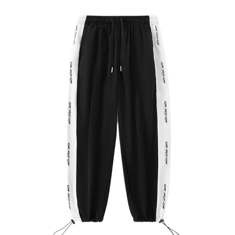 Summer Ice Silk Drawstring Sports Pants