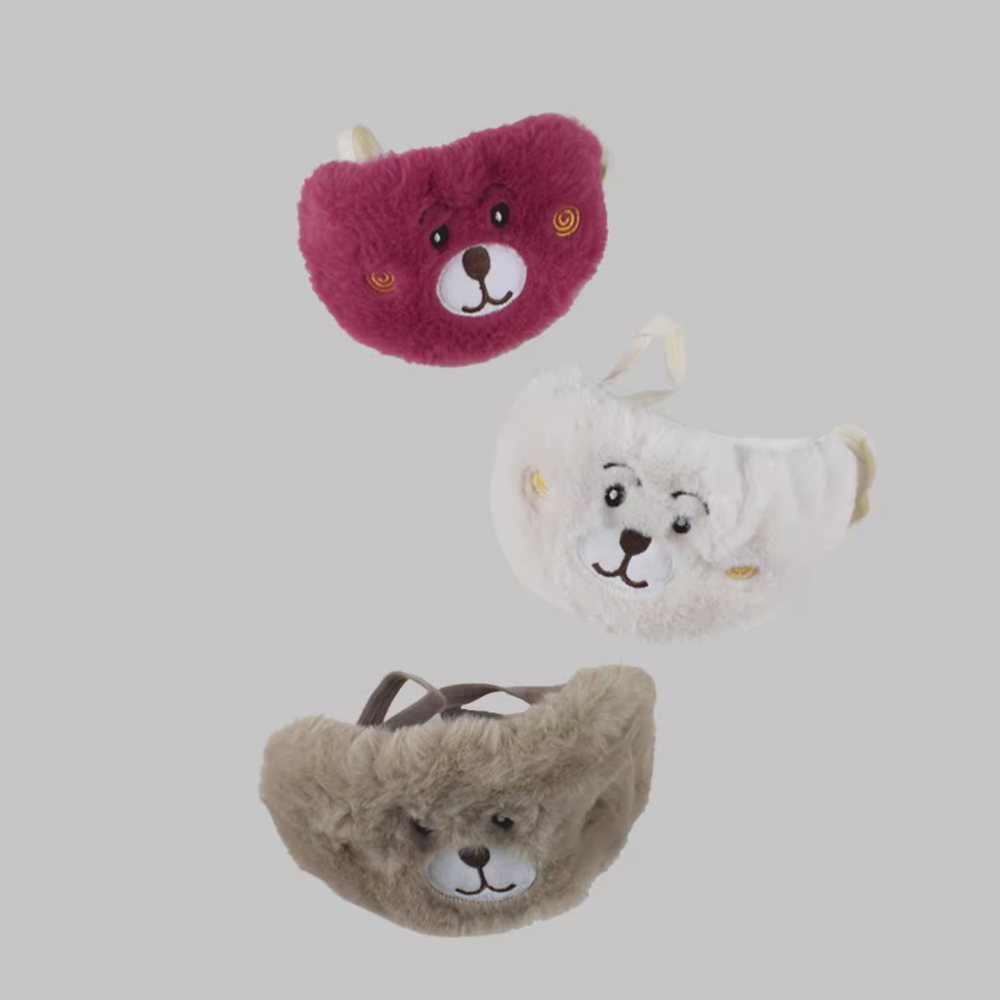 Cute Contrasting Color Bear Scarf