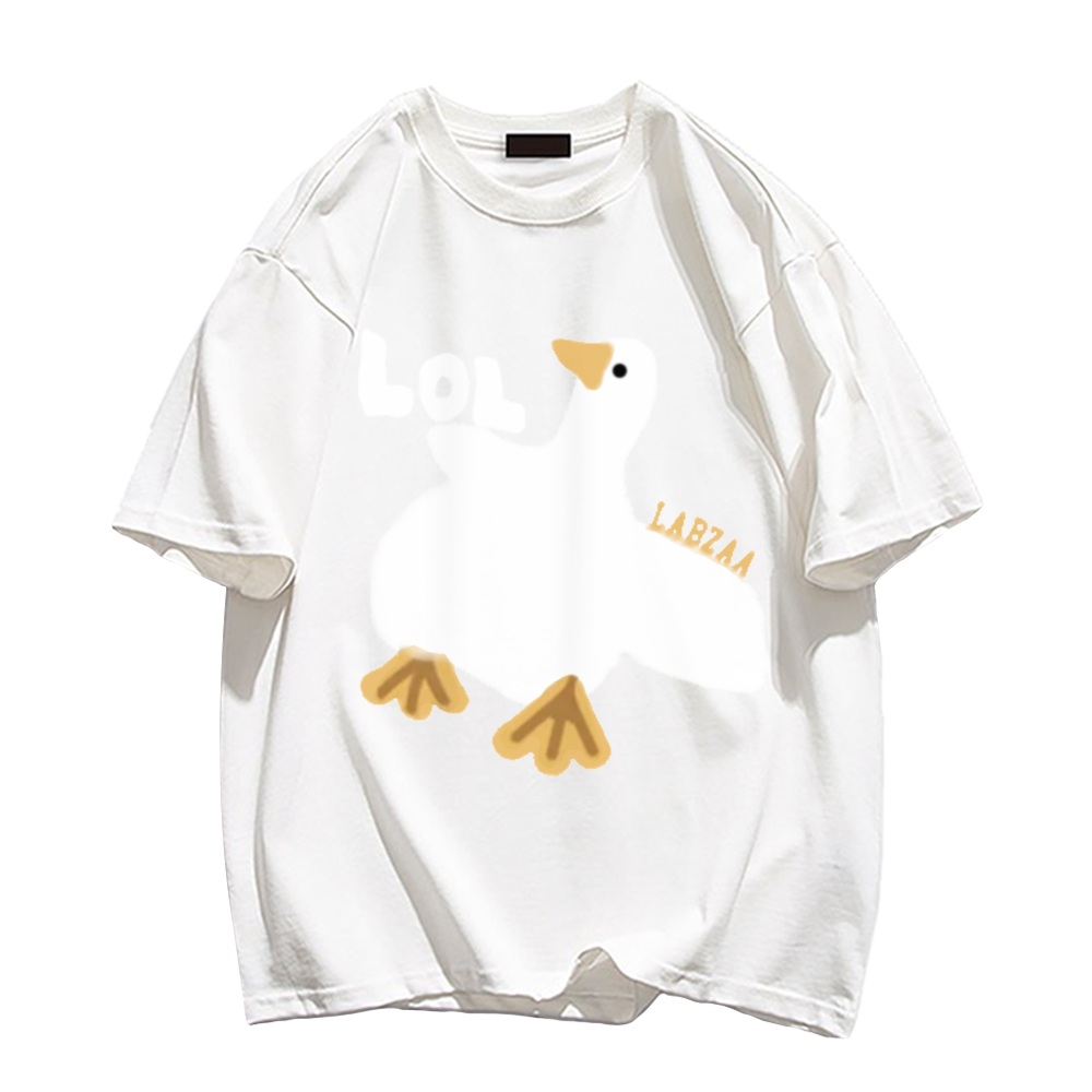 Urban Cartoon Duck Graphic T-shirt