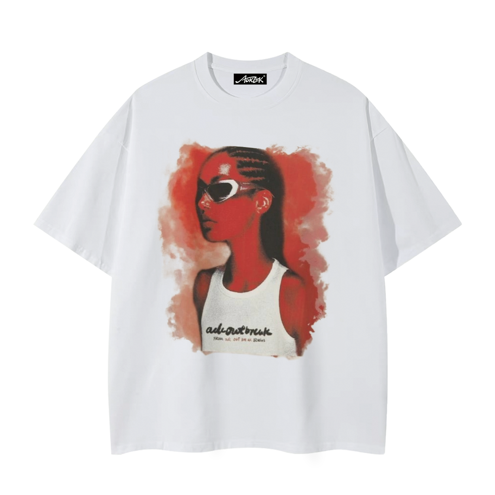 Punk Girl Portrait T-Shirt