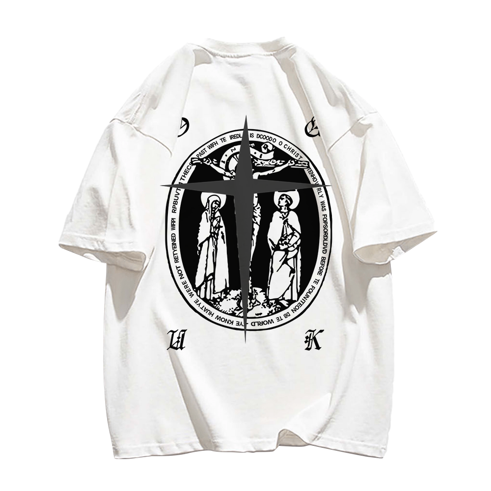 American Cross Print T-shirt