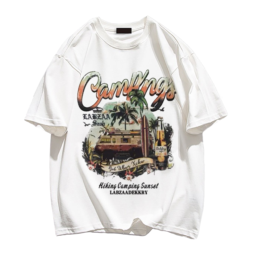 Vintage Landscape Print T-shirt