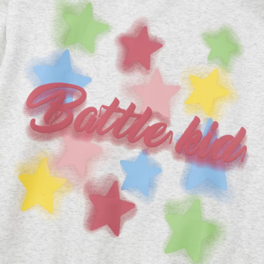 Colorful Foam Star Hoodie