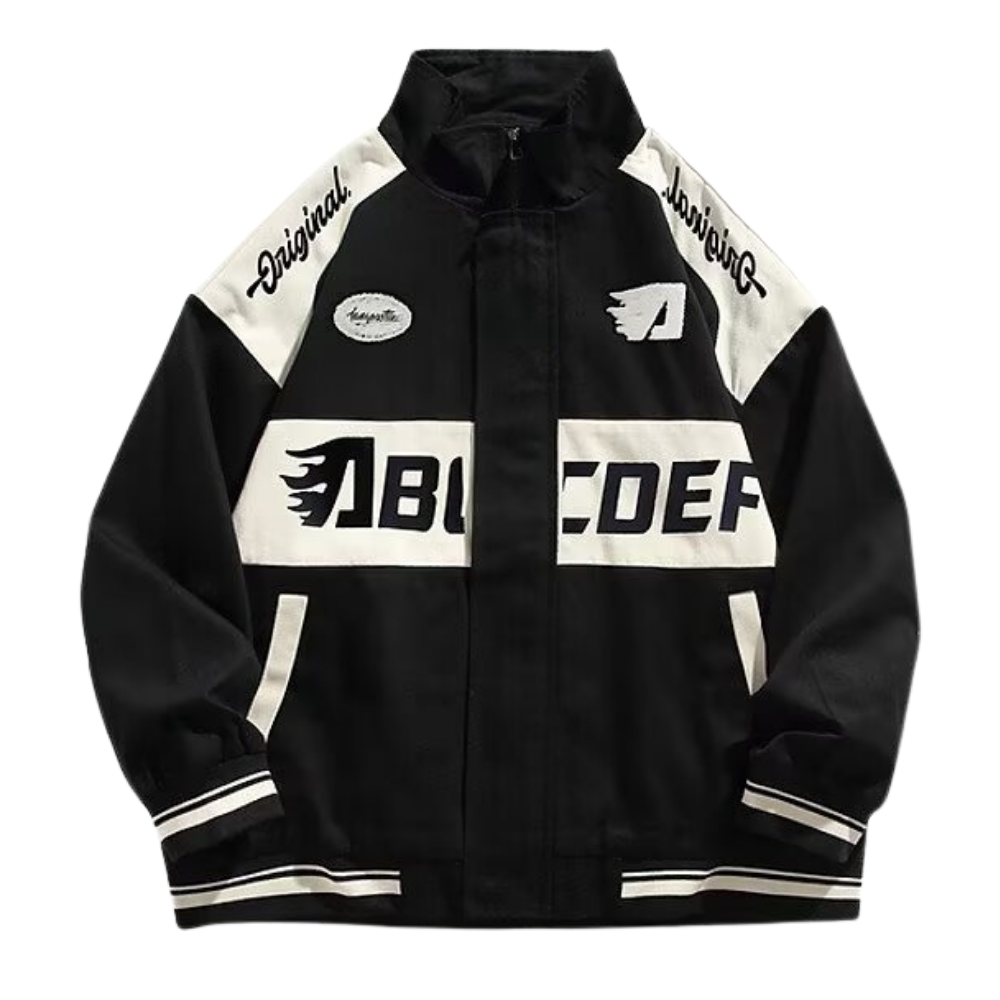 American Racing Zip Embroidered Jacket