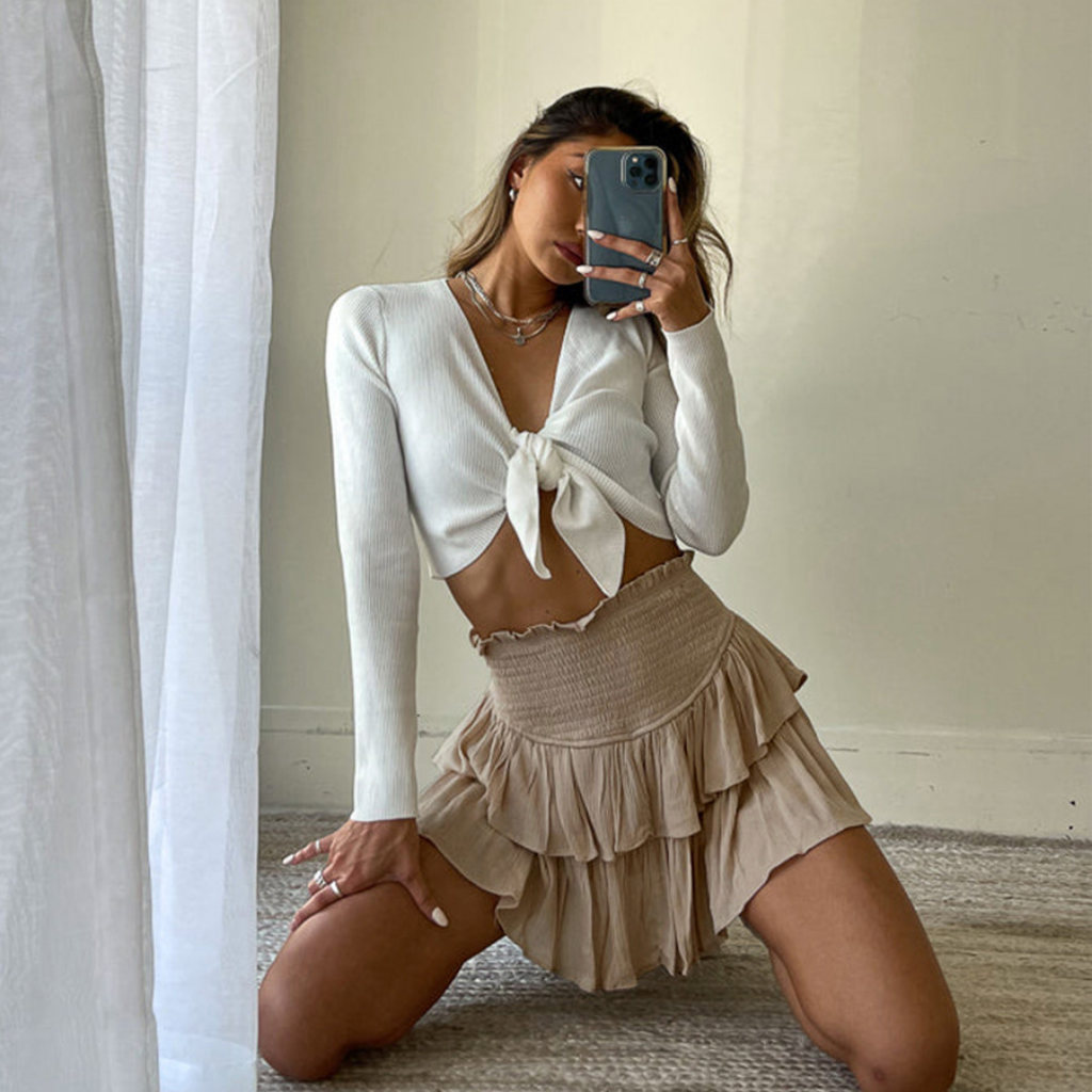 Women's American Pleated Slim Skirt