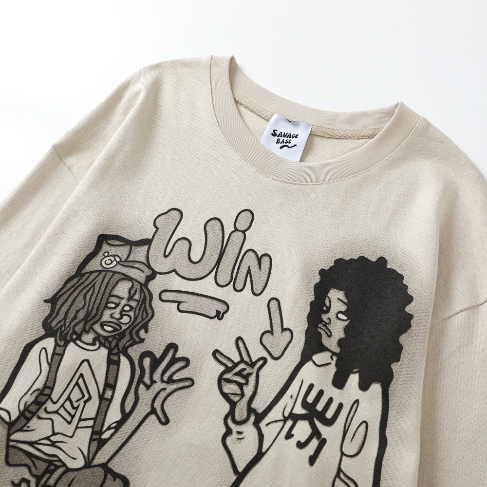 Casual Street Print Sweatshirt