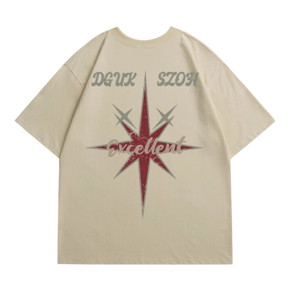 American Star Letter Print T-shirt