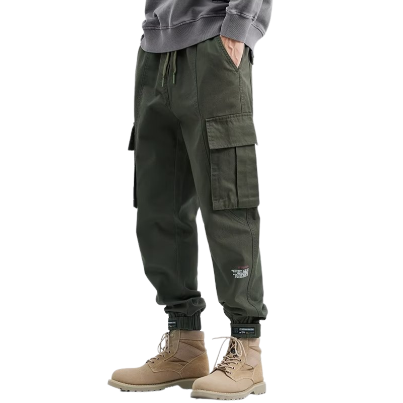American Loose Strap Feet Harlan Multi-pocket Cargo Pants