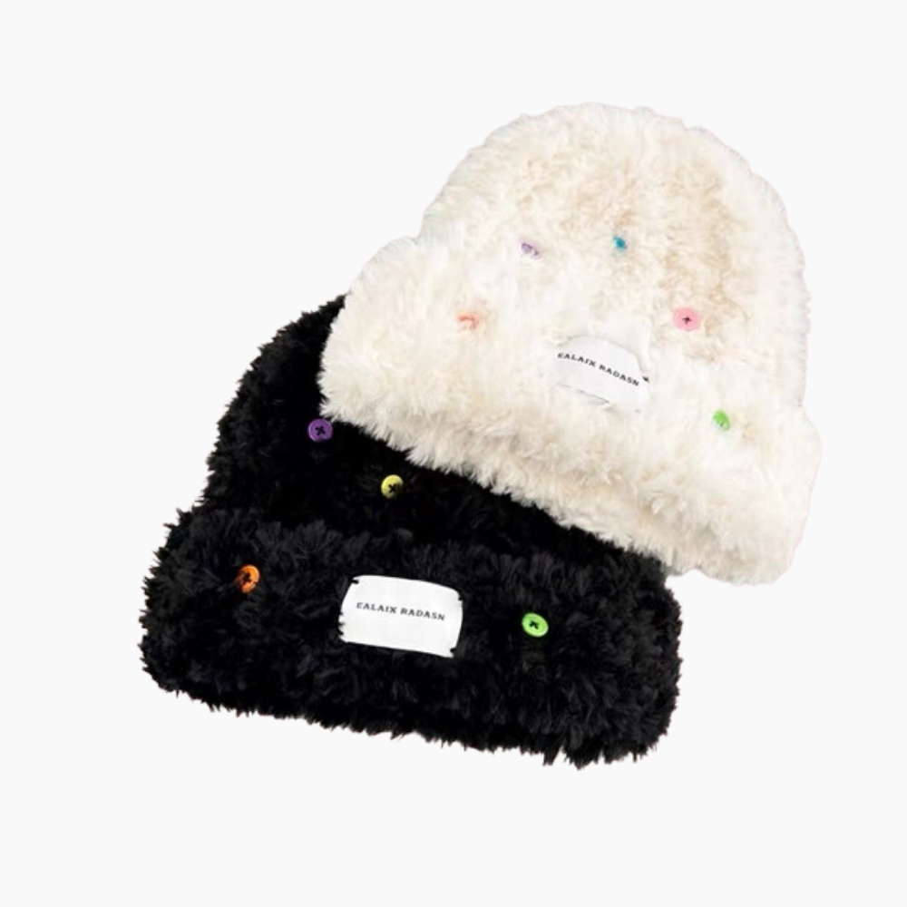 Colorful Button Hat