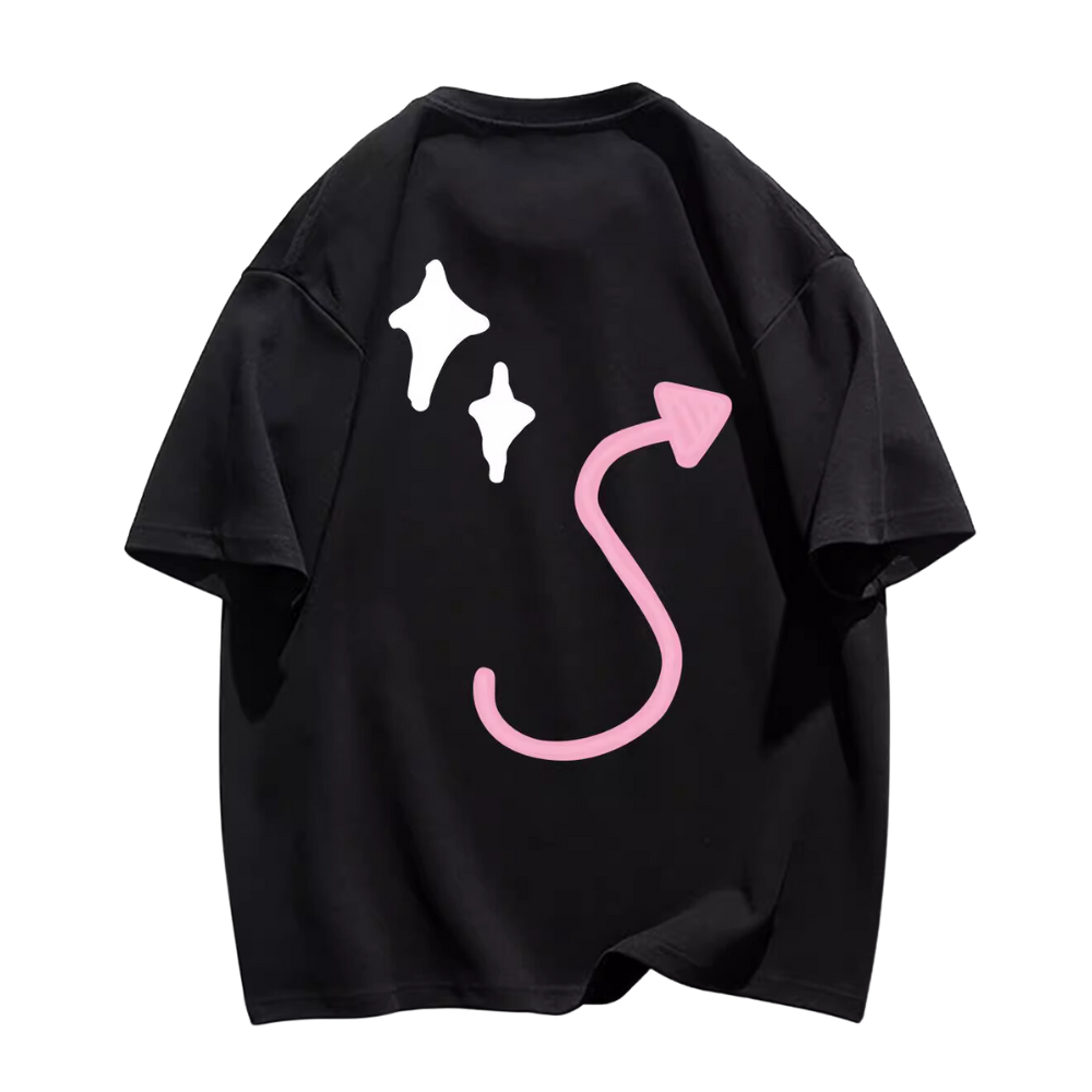 Dark Skull Star Print T-Shirt
