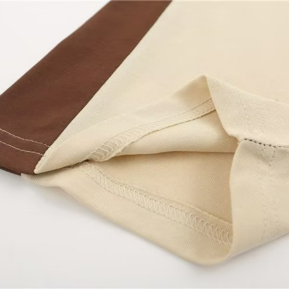 Retro All-match Color Contrast T-shirt