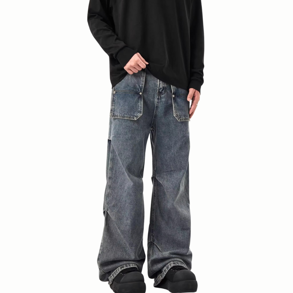 DF|Large Pockets Cargo Jeans