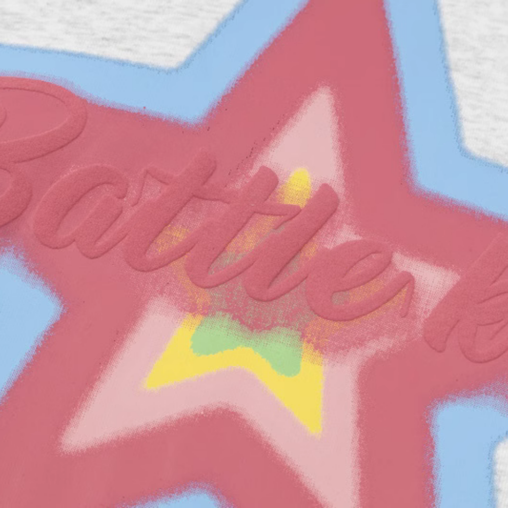 Colorful Foam Star Hoodie