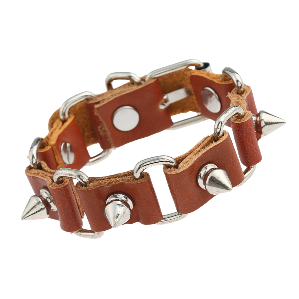 Punk Rivet Leather Bracelet