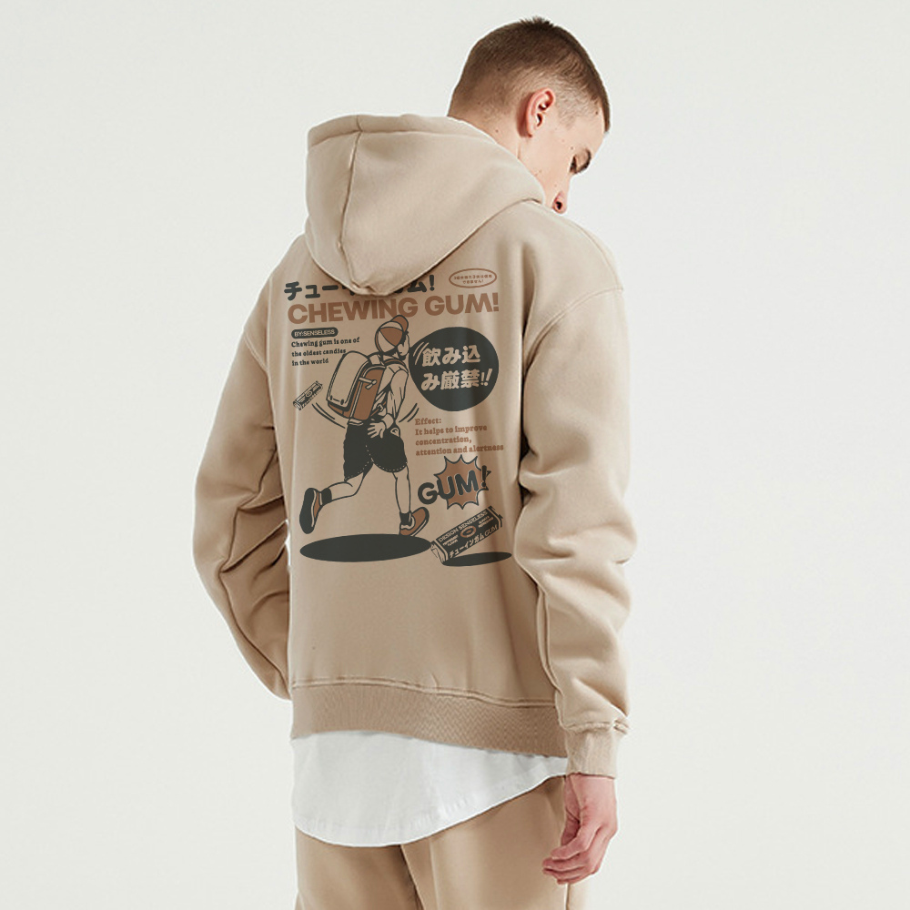 Japanese Retro Manga Print Hoodie