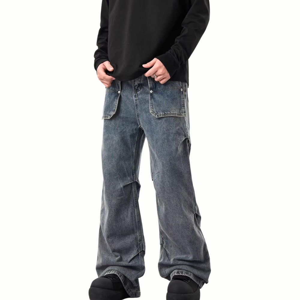 DF|Large Pockets Cargo Jeans