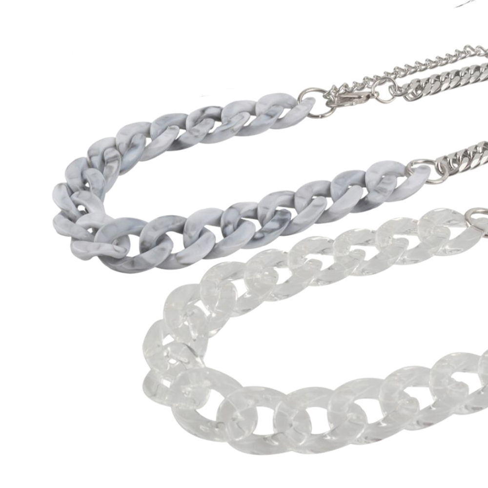 Street Panel Cuban Chain Necklace
