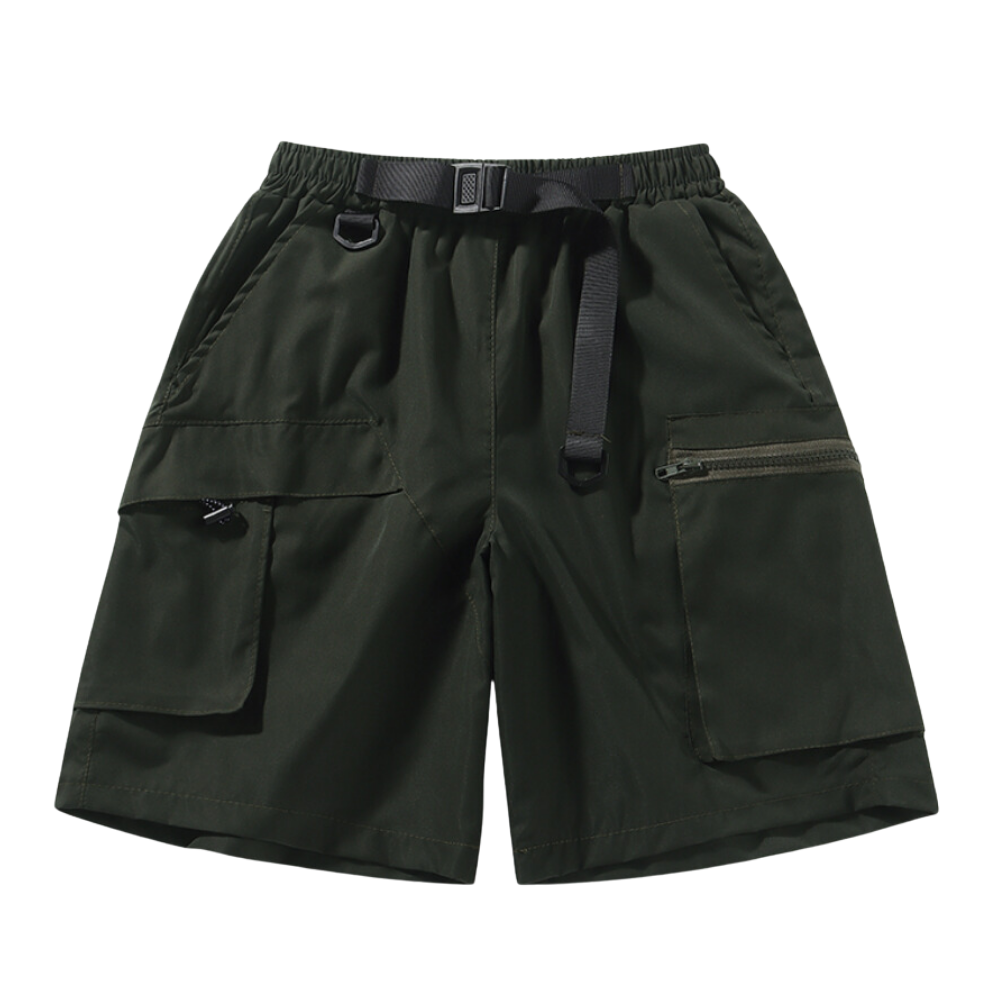 Functional Cargo Belt Shorts