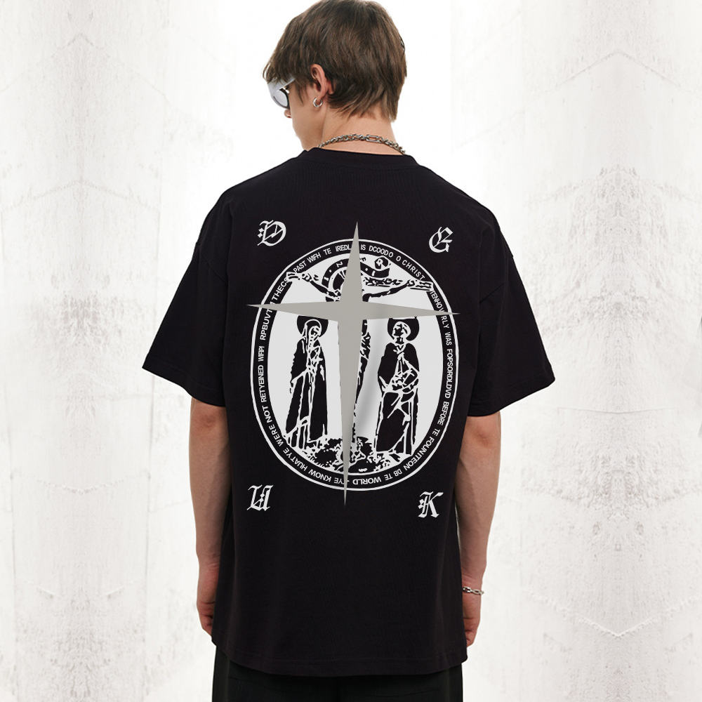 American Cross Print T-shirt