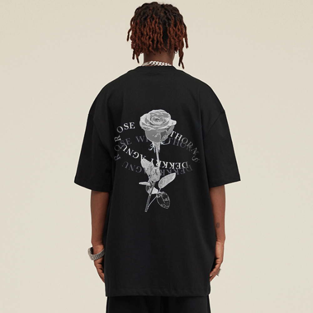 Simple Loose Rose T-Shirt