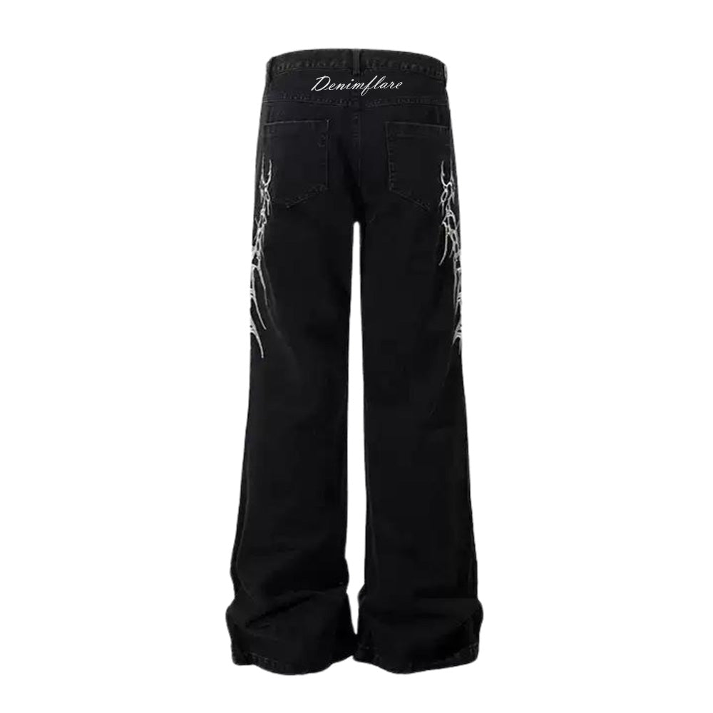 DF High Street Thorn Embroidered Jeans