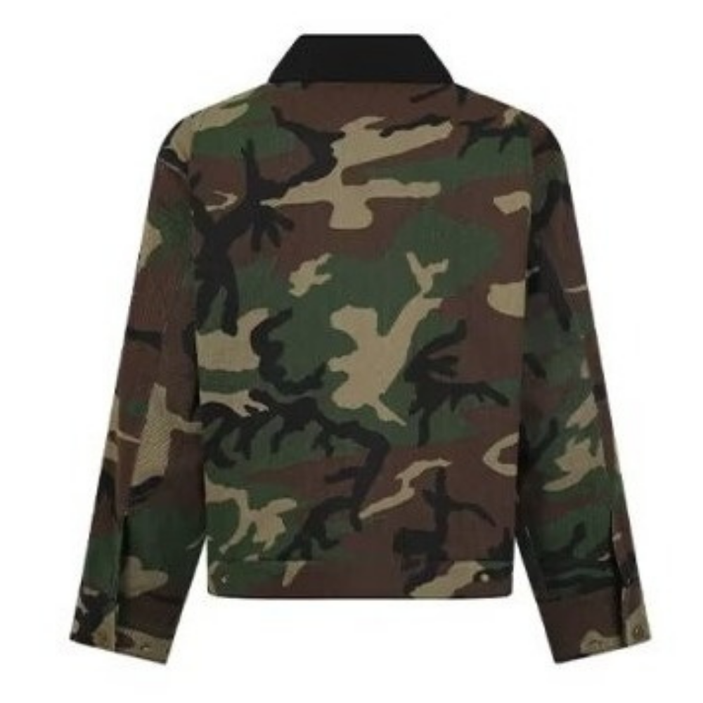 Portrait Patch Camouflage Work Jacket