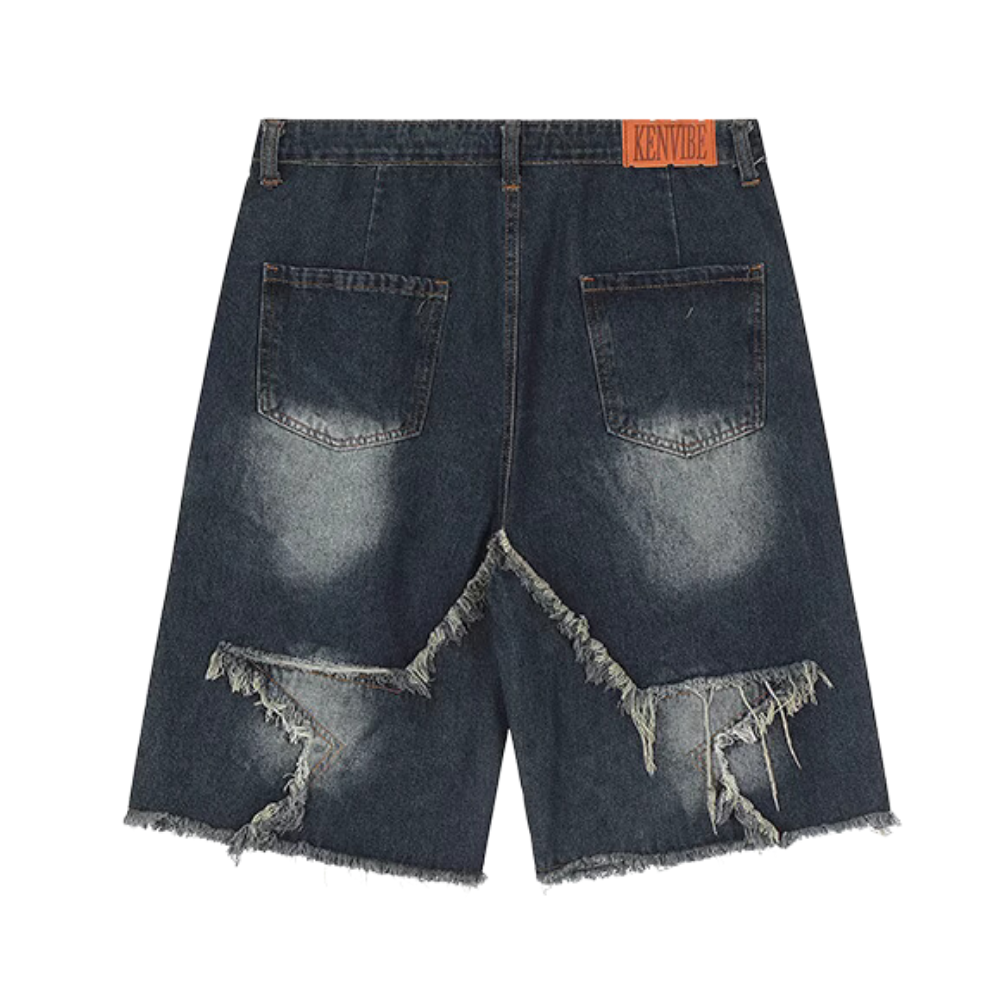 High Street Pentagram Patchwork Shorts