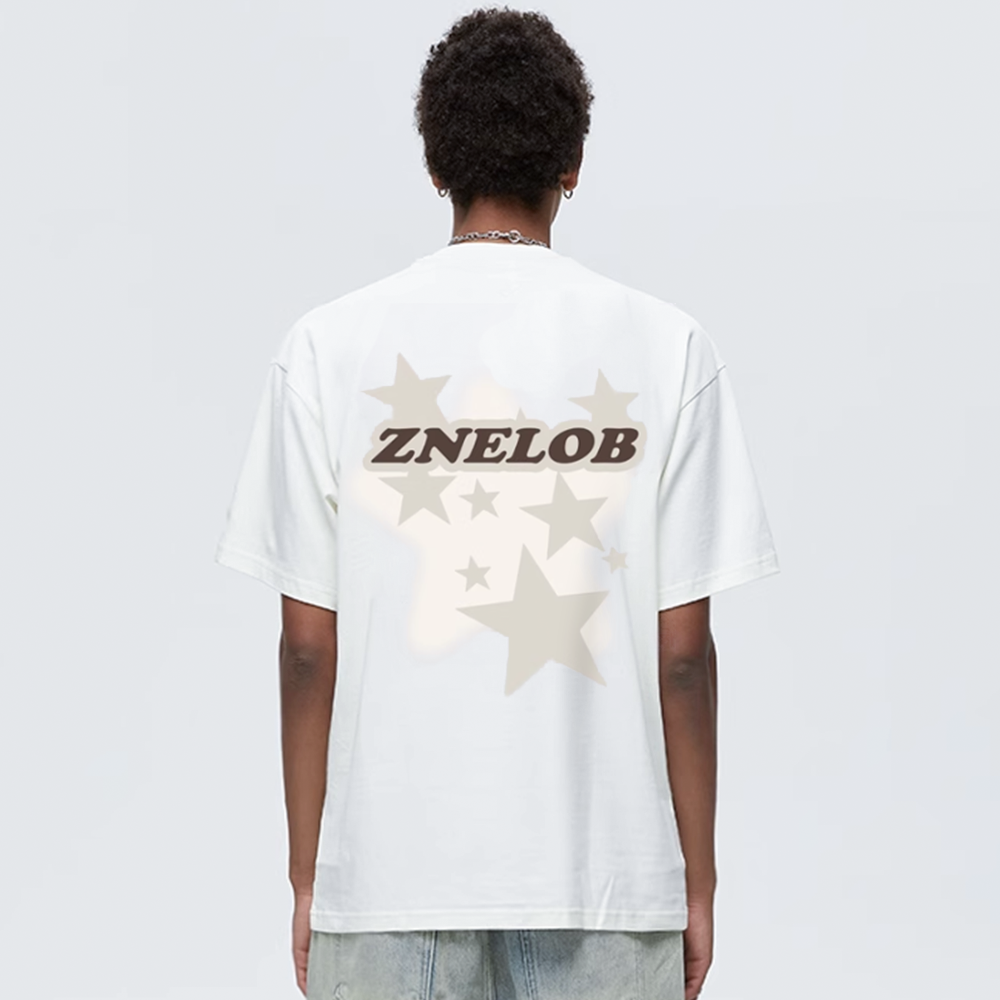 Stars Print Cotton T-Shirt