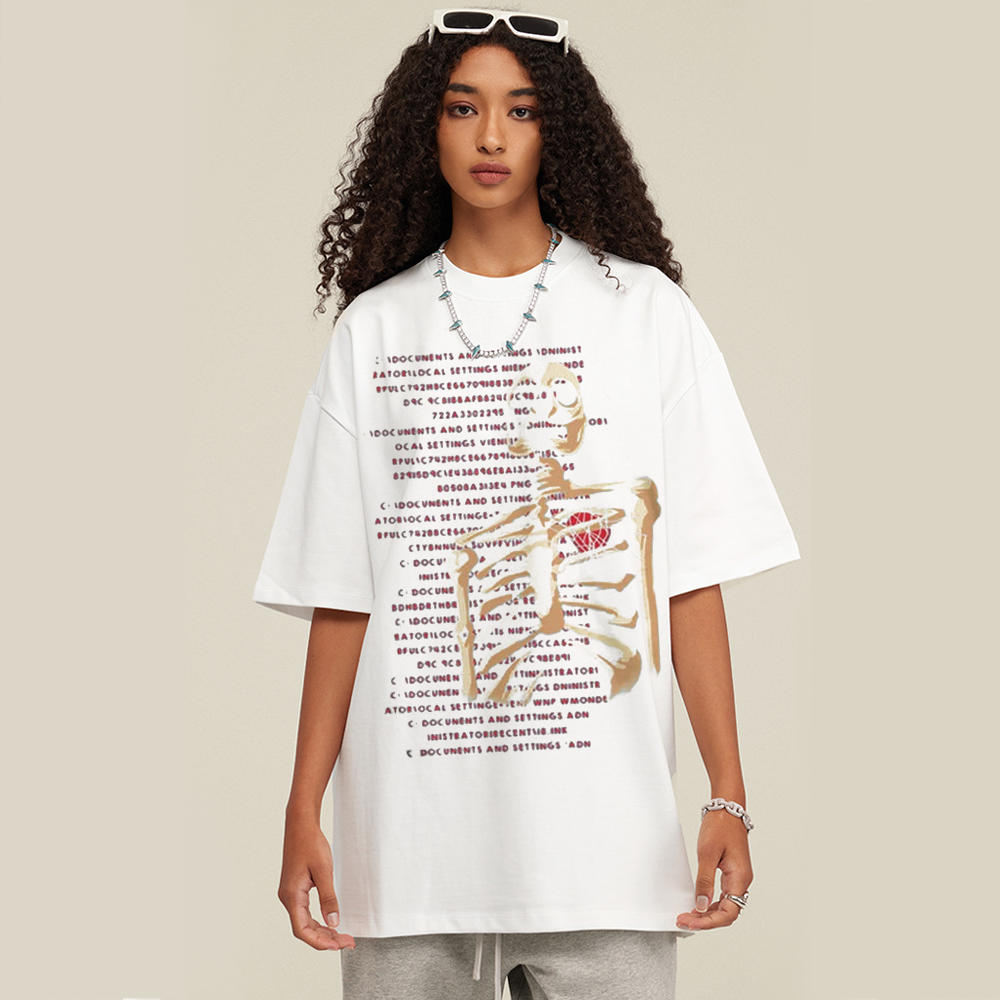 American Bold Skull Graphic T-Shirt